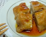 酸味がうまっ！梅だれ☆肉巻き大葉れんこん作り方9写真