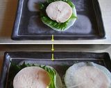 鶏ハムと紫蘇の大根サンド作り方2写真