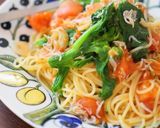 菜の花としらすのフレッシュトマトパスタ作り方7写真