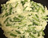 ダイエットに！はんぺんとニラのお好み焼き作り方3写真