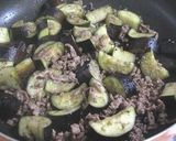 ✿茄子とひき肉のトロトロ卵のっけ♪作り方3写真