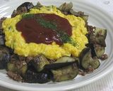 ✿茄子とひき肉のトロトロ卵のっけ♪作り方6写真