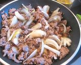匙はオール1☆ 挽き肉・たまねぎ丼 ☆作り方3写真