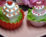簡単キャラ弁おかず♡３段ハートケーキ♡作り方2写真