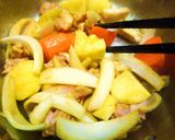 うどんスープと米粉で　和風チキンカレー作り方7写真
