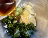 柿の神髄で作る、たけのことワカメの酢の物作り方4写真