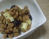 蒸し黒豆入り納豆作り方4写真