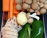 活力鍋deチキンと野菜のスープカレー作り方1写真