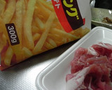 ゜○冷凍ポテトと豚肉で焼肉風○゜簡単作り方1写真