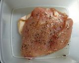 *レンジde塩鶏のペッパー鶏ハム*作り方1写真