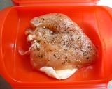 *レンジde塩鶏のペッパー鶏ハム*作り方2写真