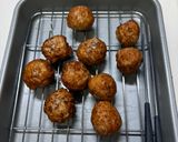 【簡単夕食】ふわふわ鶏団子の甘酢あん作り方5写真