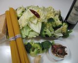 キャベツ＆ブロッコリーのアンチョビパスタ作り方1写真