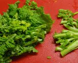 菜の花ペペロン作り方1写真