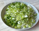 厚揚げとたっぷりネギのチリソース風作り方1写真
