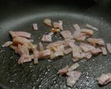 菜の花とベーコンの粒マスタード炒め作り方2写真