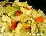 シャケと野菜のにんにくバター醤油炒め作り方7写真
