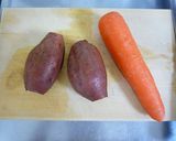 さつまいもとにんじんのポタージュ作り方1写真