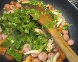 バターが決め手！野菜のチャーハン作り方1写真