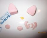 キャラ弁　ハミィ作り方1写真