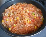パエリヤ風♡絶品！チキンライス作り方5写真
