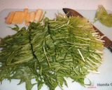 シャキっとおいしい☆水菜と油揚の煮びたし作り方2写真