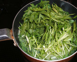 シャキっとおいしい☆水菜と油揚の煮びたし作り方3写真