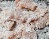 鶏むね肉のごまチーズ甘酢合え作り方2写真