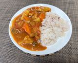 トマト缶とナスの野菜たっぷりカレー作り方5写真