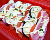ルクエで♪ ナストマチーズの重ね蒸し作り方2写真