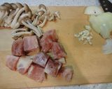 お家にあるもので簡単クリームパスタ★作り方1写真
