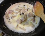 お家にあるもので簡単クリームパスタ★作り方5写真
