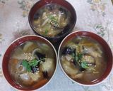 夏の赤だし!松山あげと揚げ茄子と茗荷作り方31写真
