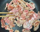 豚キムチ♡温玉乗っけ♪作り方2写真