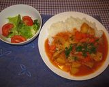 ポークシチュー丼作り方8写真