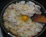 焼さけあらほぐしを使って桃色炒飯♪作り方3写真