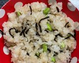 おむすび屋さん風！塩昆布と枝豆のおにぎり作り方2写真