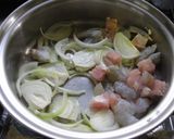 えびとささみのクリームスパ✿作り方3写真