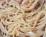 焼きミートソースパスタin卵作り方3写真