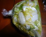 ビニル袋で簡単美味しい白菜漬け作り方5写真