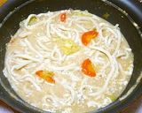 塩鶏風むね肉を鍋料理に♪豆乳鍋。作り方6写真