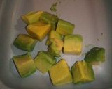 カットアボカドと野菜＆豆腐のサラダ作り方1写真