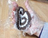 冷凍☆ロールケーキの茶巾絞り作り方2写真