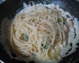 エビとイカのクリームチーズパスタ作り方4写真