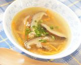 干し椎茸とひき肉のスープ作り方5写真