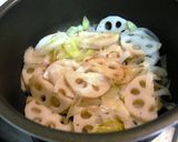 れんこんと長ネギのキムチチーズ焼き作り方2写真