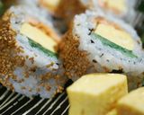 焼きシャケdeカリフォルニアロール作り方11写真