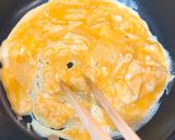 白だしで味染みふんわり出し巻き卵作り方3写真