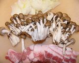 簡単☆　豚キノコ丼作り方1写真