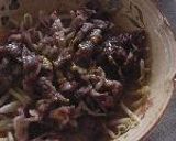 簡単☆牛肉の辛子じょうゆ風味作り方4写真
